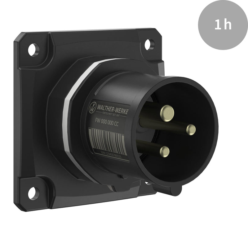 Walther Werke - CEE-Gerätestecker (IEC 60309) CEE NEO Anbaugerätestecker FW610301CC gerade 16A 3P 1h