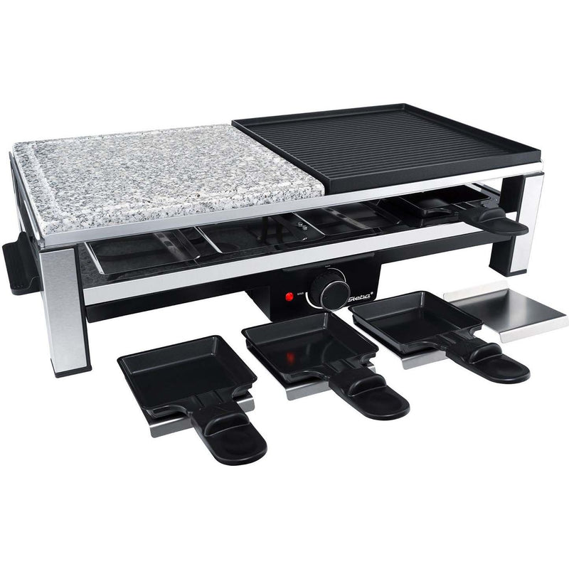 Steba - Raclette Multi-Raclette RC 108 sw/eds Stein/Gussplatte