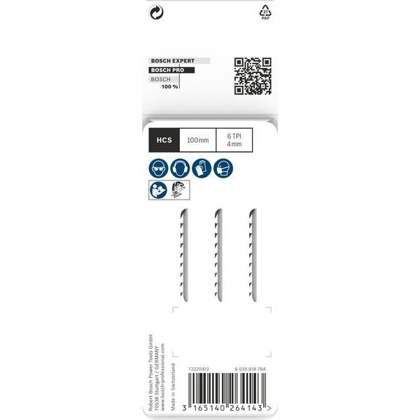 Bosch - Stichsägeblatt PRO Wood precise T144DP 2608633A31 Stichsägeblatt 100