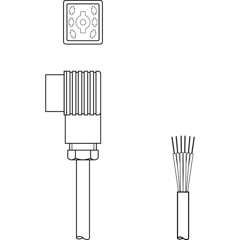 Leuze - Konfektioniertes Sensor-Aktor-Kabel Anschlussleitung BK7 KB-092-12000- 6