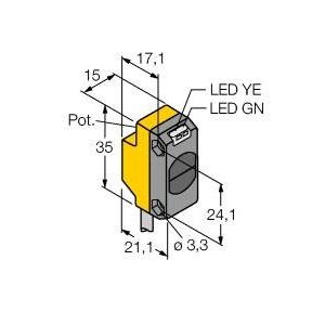 Turck - Lichttaster energetisch Opto Sensor QS18VP6DL W/30 Lichttaster − 1 Stück