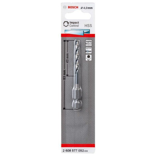 Bosch - Bohrer HSS Spiralbohrer mit 2608577052 Sechskantschaft 4,0