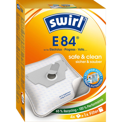 Swirl - Zubehör/Ersatzteile für Bodenpflege Staubbeutel E 84 EcoPor VE4 für Electrolux/Volta − 3 Packung