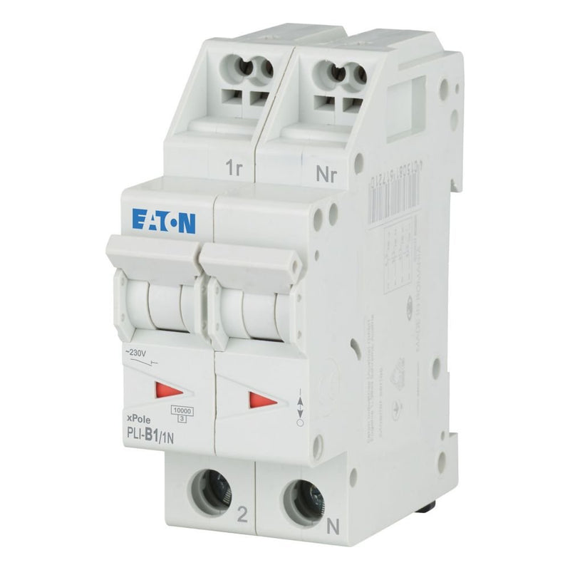 Eaton - Leitungsschutzschalter PLI-B1/1N 1 A, 1p+N,Steckkl. B