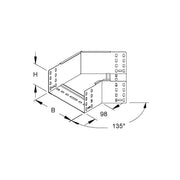 Niedax - Bogen für Kabelrinne Bogen RBA 110.600 45Grad