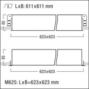 Zumtobel Group - Decken - /Wandleuchte LED - Einbauleuchte MIREL - O NIV#42182135 2400 - 840 M625QEVG KA