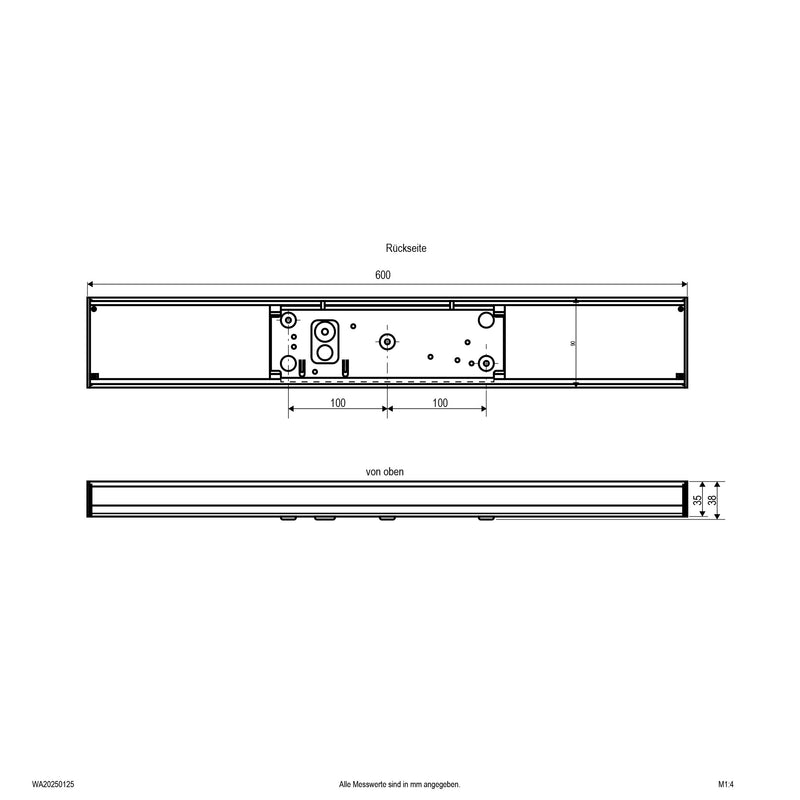 EVN Lichttechnik - Decken-/Wandleuchte LED-Wandleuchte WA20250125