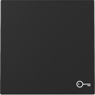 Gira - Abdeckung/Bedienelement für Installationsschalterprogramme Wippe Symb. Tür 3287005 Schwarz m