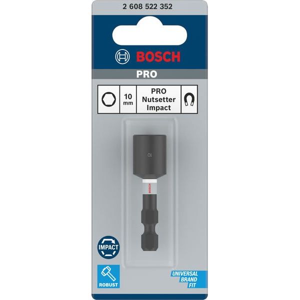 Bosch - Steckschlüssel PRO Nutsetter Impact, 2608522352 10 x 50 mm