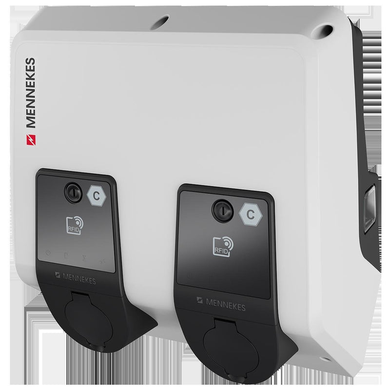 Mennekes E-Mobil - Ladestation E-Mobility Twincharge Doppelwallbox AMTProf TCX22 atiTw AMTRON