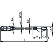 Telegärtner - Patchkabel Kupfer Industrie Patchkabel Cat5 gn 100008661 5,0m, SF/UTP, PUR