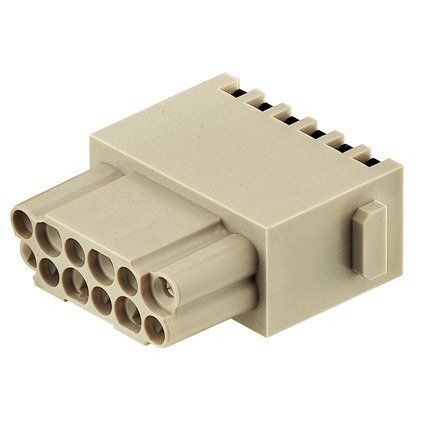 Harting - Kontakteinsatz für Rechtecksteckverbinder Buchseneinsatz 09140122732 12 pol., 10A, 250V