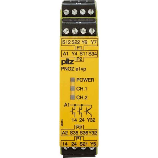Pilz - Gerät zur Überwachung von sicherheitsgerichteten Stromkreisen Not-Aus-Schaltgerät PNOZ e1vp #774131 10/24VDC 1so 1so t