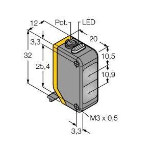 Turck - Lichttaster energetisch Opto Sensor Q20ND Lichttaster − 1 Stück