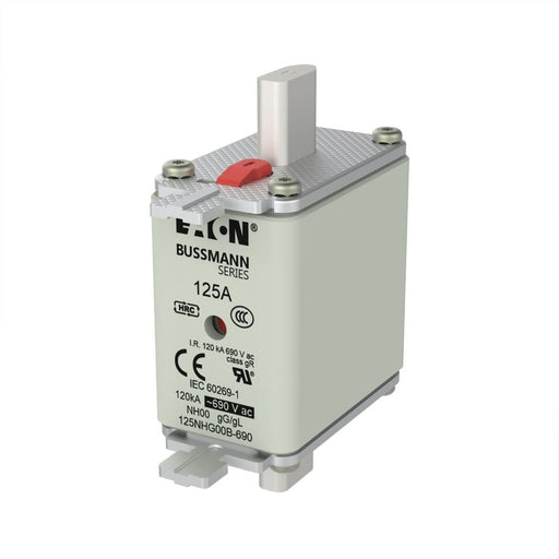 Eaton - Messersicherung Sicherungseinsatz Nieders. 125NHG00B-690 125A AC 690V 120kA − 3 Stück