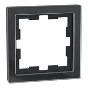 Merten - Abdeckrahmen Rahmen 1f.onyxsw MEG4010-6503 D-Life Glas