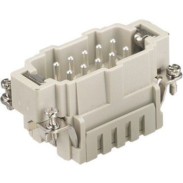 Harting - Kontakteinsatz für Rechtecksteckverbinder Stifteinsatz 09330102616 Han 10 ES-M