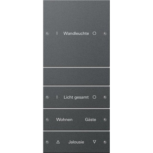 Gira - Bussystem-Tastwippe Wippenset 4-fach 220428 beschr. Sys 55 Anthr
