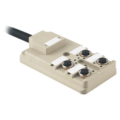 Weidmüller - Passiver Sensor-/Aktor-Verteiler (mit Leitung) Sensor-Aktor-Verteiler SAI-4-F 5P PUR 10M m.Sammelleitung,IP68
