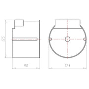 Kaiser - Leuchteneinbaugehäuse ThermoX 9300-22 m.Universalfrontteil