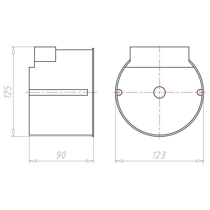 Kaiser - Leuchteneinbaugehäuse ThermoX 9300-22 m.Universalfrontteil