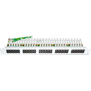 Dätwyler IT Infra - Patchpanel Kupfer Telefonpanel CU 50/4 418001 Cat. 3 lichtgrau