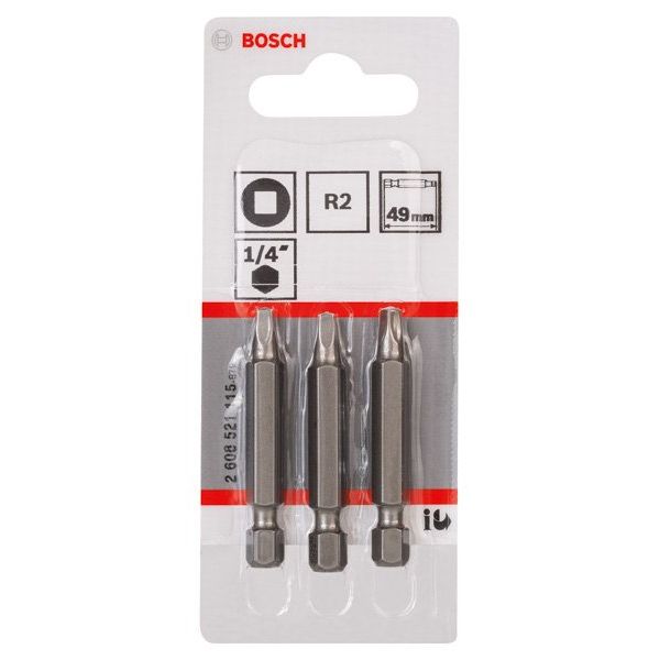 Bosch - Bit Schrauberbit Extra-Hart 2608521115 R2, 49 mm, 3er-Pack