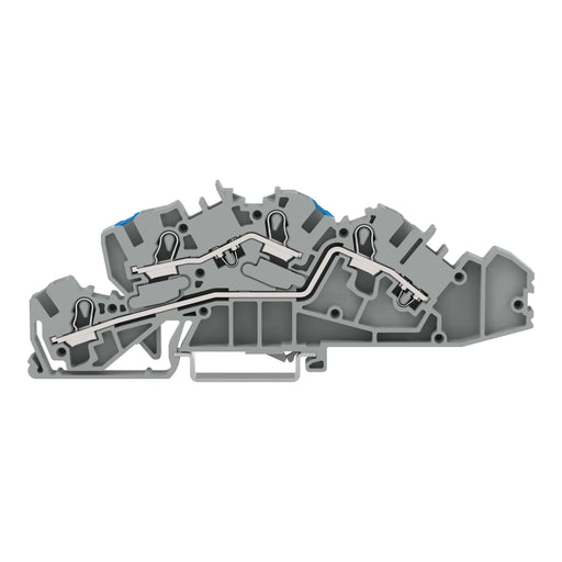 WAGO - Installations-Etagenklemme 2005-7649 N/L 4/6qmm grau − 50 Stück