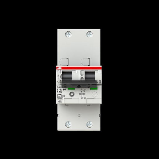 ABB Stotz S&J - Selektiver Hauptleitungsschutzschalter Haupleitungsschutzschalter S752DR-K16 16A K 25kA 2P