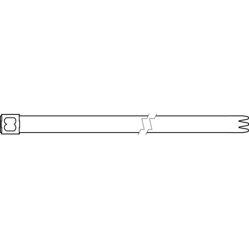 HellermannTyton - Kabelbinder Metallkabelbinder MBT20XH NA 521x12,3 − 50 Stück