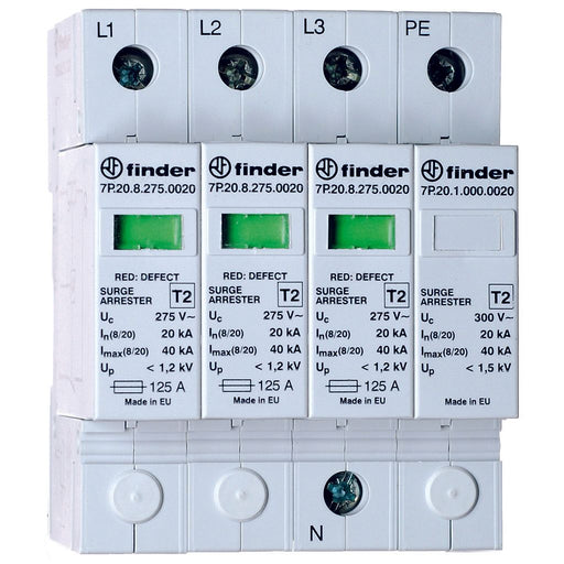 Finder - Überspannungsableiter für Energietechnik/Stromversorgung Überspannungsableiter 7P.24.8.275.0020