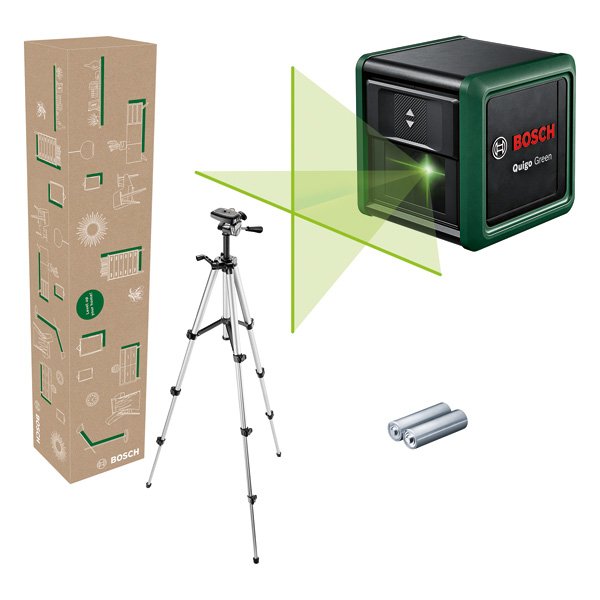 Bosch - Messlaser Kreuzlininen-Laser 0603663CZ1 Quigo Green Set