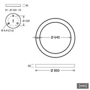 LTS Licht&Leuchten - Pendelleuchte LED-Pendelleuchte CERSP309.830.1DALIsi 930, DALI, si
