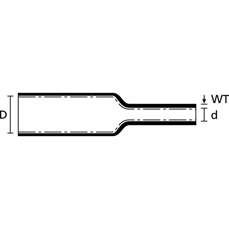 HellermannTyton - Schrumpfschlauch HISA-9/3-POX-CL mit Innenkl.,5m