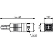 Telegärtner - LWL-Steckverbinder STX V4 2SC Steckerset 100007602 SM