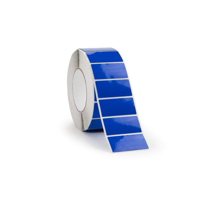 HellermannTyton - Kennzeichnungsmaterial Panel-Etiketten 596-00610(1000) 27x8mm blau − 1000 Stück