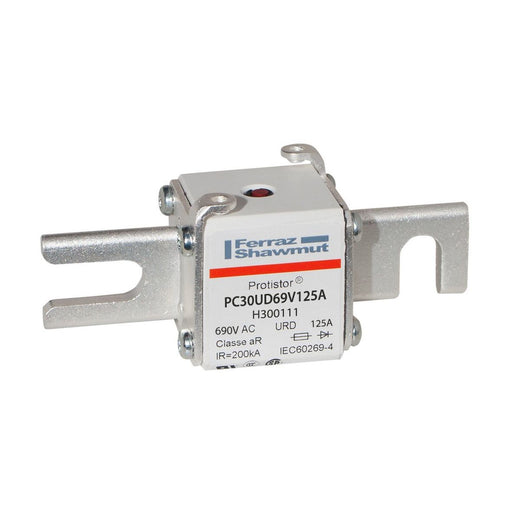 Mersen - HRC-Sicherung Sicherungseinsatz aR PC30UD69V125A Gr.30 AC690V 125A − 3 Stück