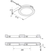 Hera - Downlight/Strahler/Flutlicht LED-Einbauleuchte 20203178004 edelstahloptik 2700K