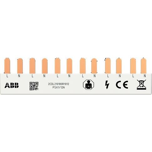ABB Stotz S&J - Phasenschiene FlexLine PSX1/12N 1P+N, 12Pins, 6 TE