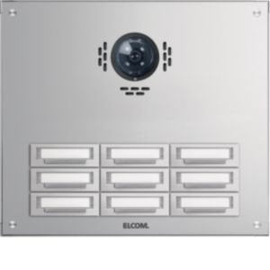 Elcom - Klingeltableau für Türkommunikation AP-Türstation TAP-9/3 Stabila alu f.BTC 9/3 AP