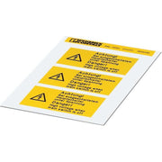 Phoenix Contact - Warn-/Hinweisschild Warnschild PML-W301 (74X37) − 5 Stück