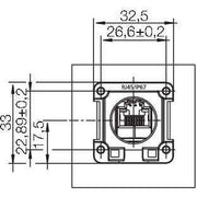 Weidmüller - Modularer Steckverbinder Kommunikationskomponente IE-XM-USB/USB-IP67