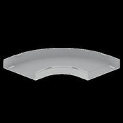Unex - Bogen für Kabelrinne Flachbogen 90° grau 66310-48 60x300 U48X RAL7038 − 2 Stück