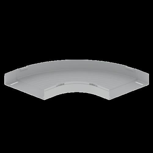Unex - Bogen für Kabelrinne Flachbogen 90° grau 66310-48 60x300 U48X RAL7038 − 2 Stück