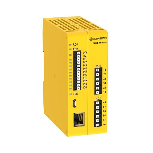 Bernstein - Gerät zur Überwachung von sicherheitsgerichteten Stromkreisen Sicherheitsrelais SCR P-10-6R-4 Programmierbar