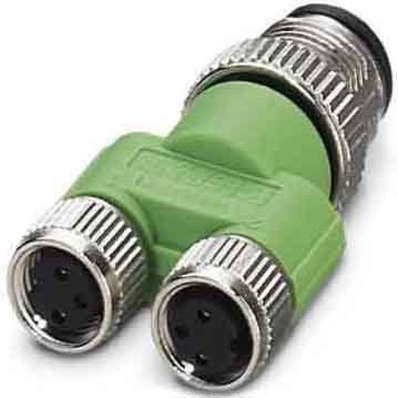 Phoenix Contact - Sensor-Aktor-Adapter Y-Verteiler/Verbinder SAC-3P-M12Y/2XM 8FS M12/2xM8,3pol