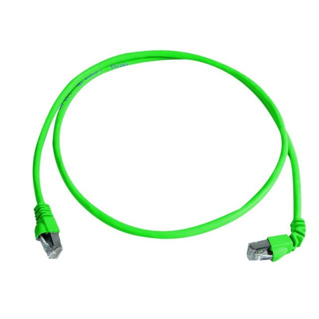 Telegärtner - Patchkabel Kupfer Patchkabel S/FTP 6A 100008488 gn 3,0m 1x90Grd