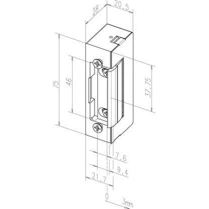 Assa Abloy effeff - Elektrischer Türöffner Elektro-Türöffner 17----------E41 ohne Stulp. 12V