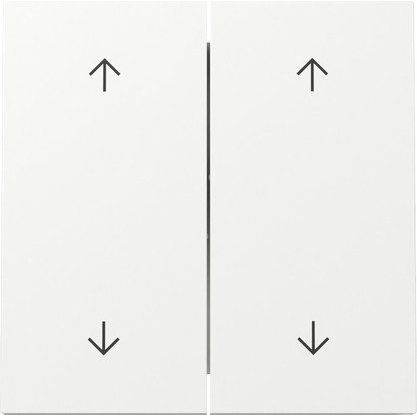 Gira - Abdeckung/Bedienelement für Installationsschalterprogramme Wippe 2f Pfeile 329770 Schalter Reinweiß