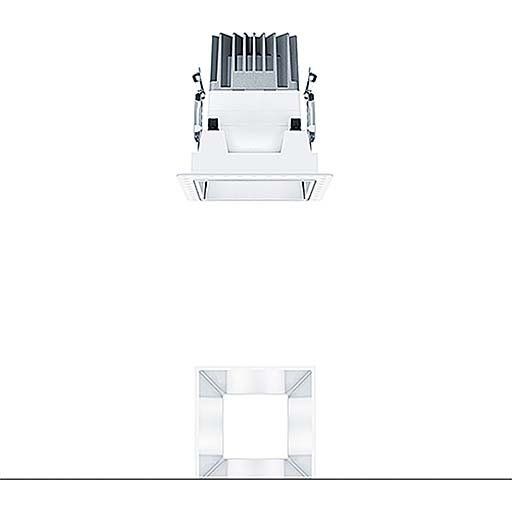 Zumtobel Group - Downlight/Strahler/Flutlicht LED-Einbauleuchte P-INF Q #60817993 4000K
